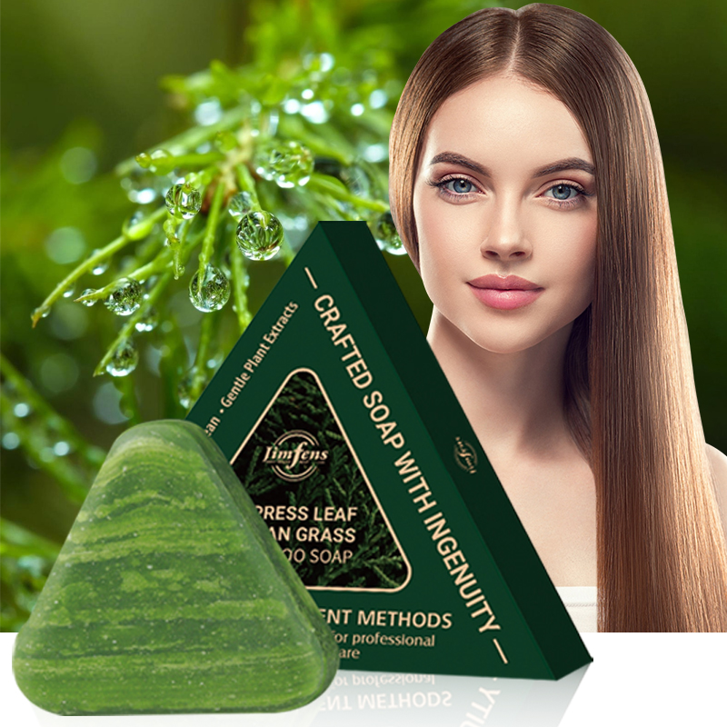 Ginger Tea - แชมพูบาร์ใบไซเปรสอุสมาน 120 กรัม ผสมโสม ใบไซเปรส และสารสกัดสมุนไพรอื่นๆ