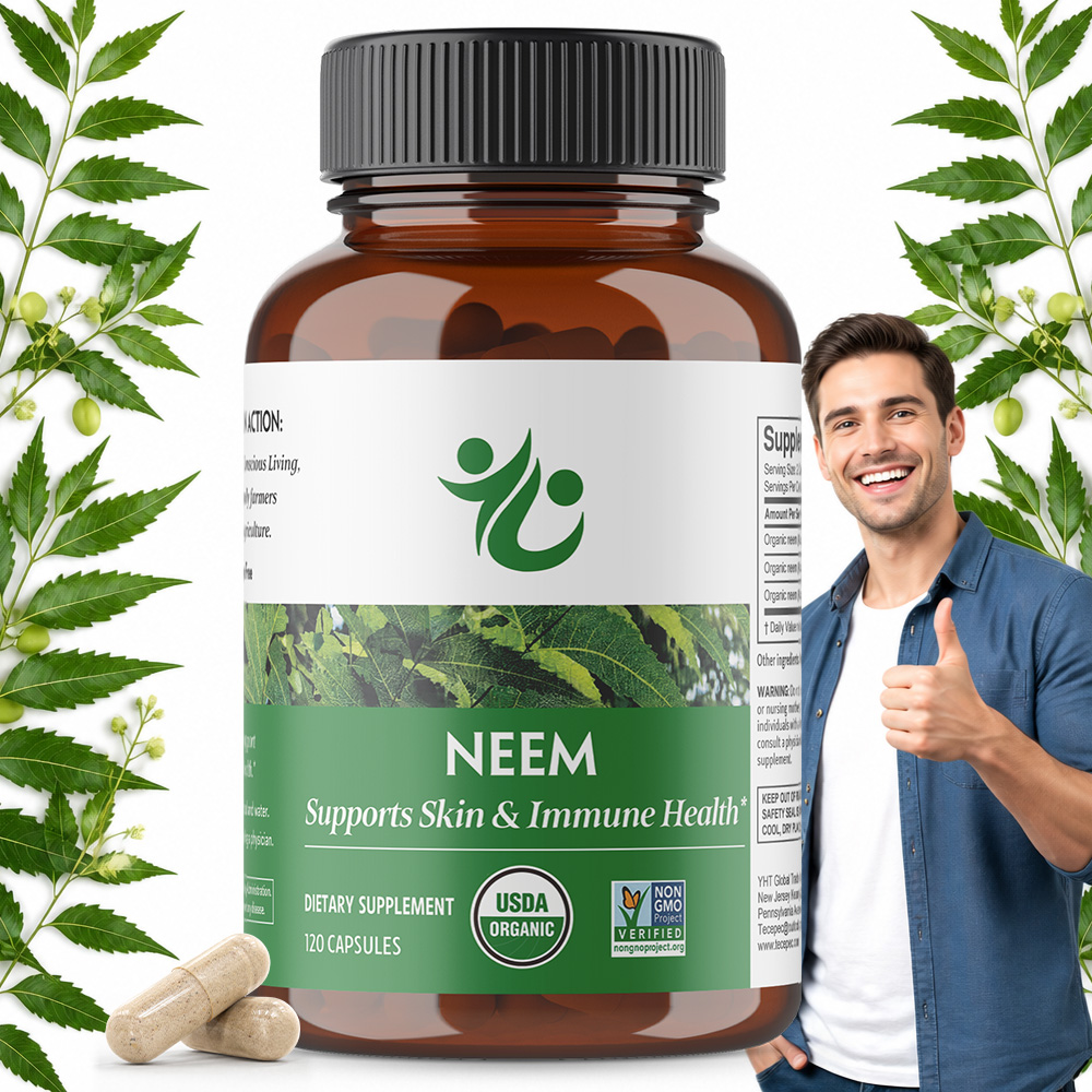 Herbal Supplement - แคปซูลใบสะเดา - ผลิตภัณฑ์เสริมอาหารสมุนไพรเพื่อสุขภาพผิว ภูมิคุ้มกัน และตับ ช่วยดีท็อกซ์