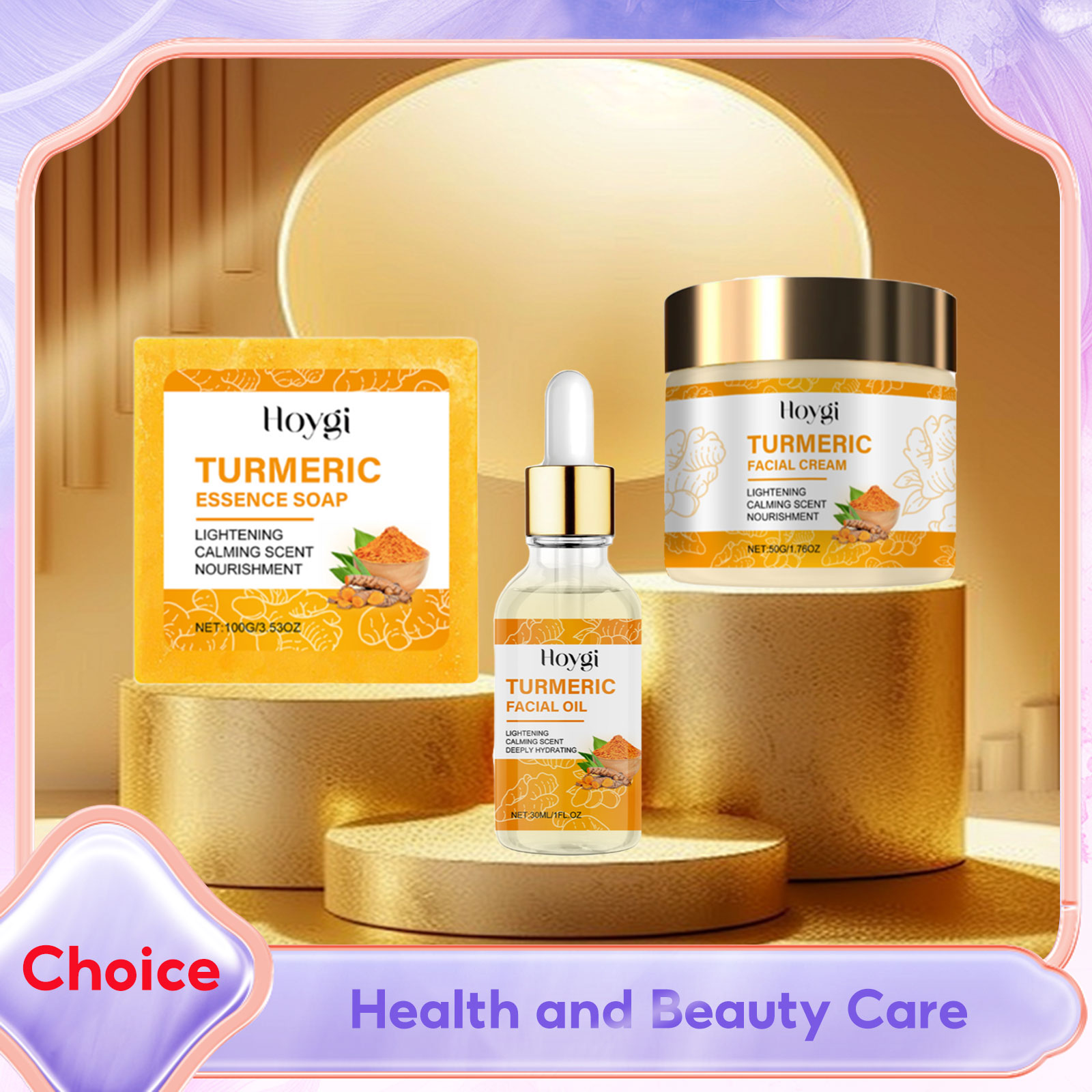 Turmeric - ขมิ้นชุดบํารุงผิวสบู่ Anti Acne Dark Spot Corrector