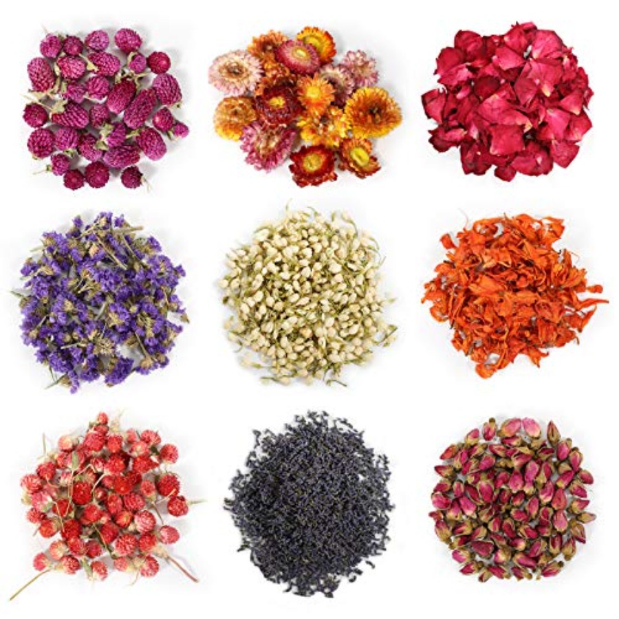ดอกไม้แห้ง 9 ถุง ชุดสมุนไพรดอก - Dried Herbs บทวิจารณ์และราคา
