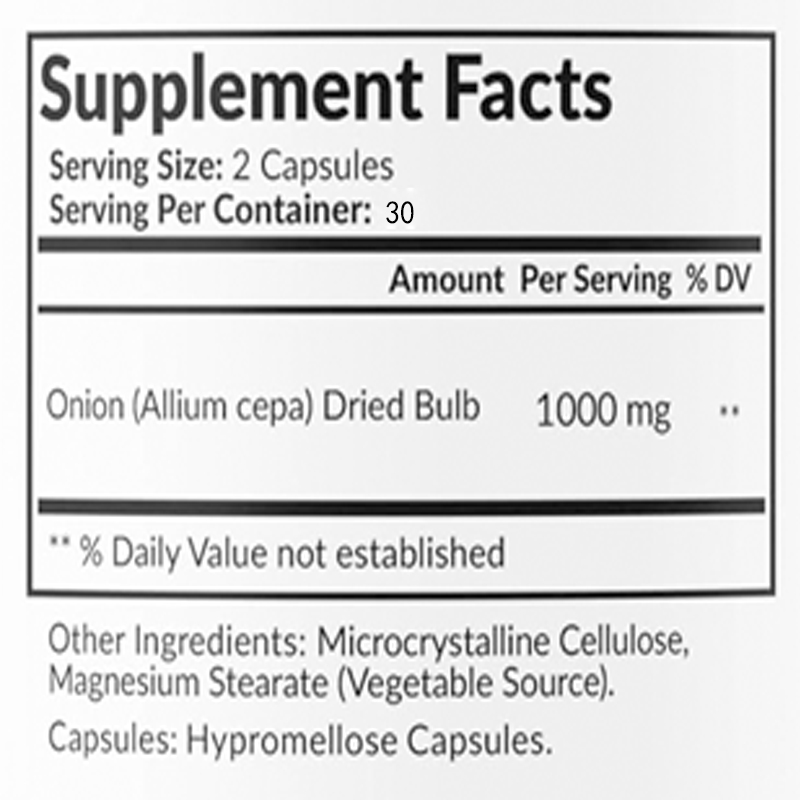 สารสกัดจากหัวหอมธรรมชาติ 1000  - Herbal Supplement บทวิจารณ์และราคา