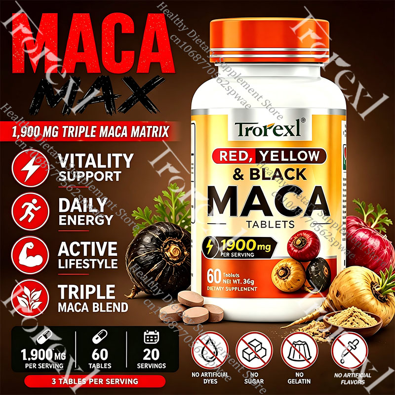 เม็ดมาคาธรรมชาติ - ช่วยเสริมสร - Herbal Supplement บทวิจารณ์และราคา