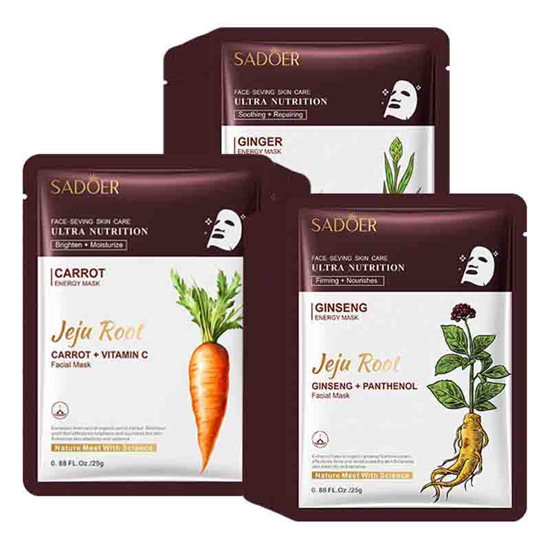มาส์กหน้าสารสกัดจากรากพืช SADO - Ginger Tea บทวิจารณ์และราคา