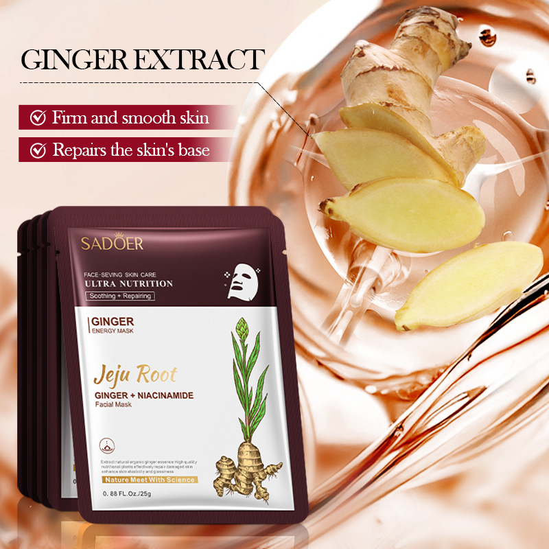 มาส์กหน้าสารสกัดจากรากพืช SADO - Ginger Tea บทวิจารณ์และราคา