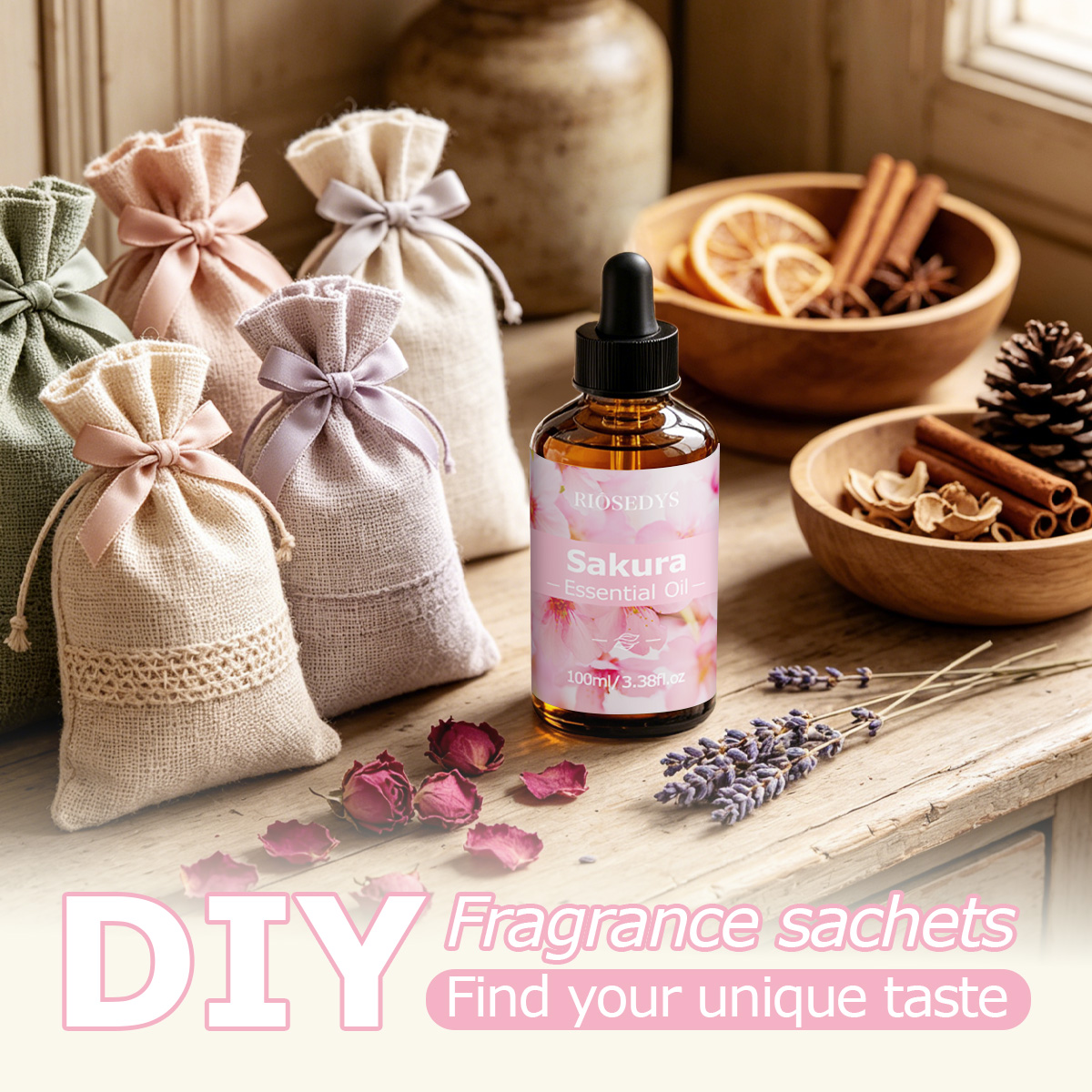 น้ำมันหอมระเหยซากุระ กลิ่นดอกไ - Lavender Oil บทวิจารณ์และราคา