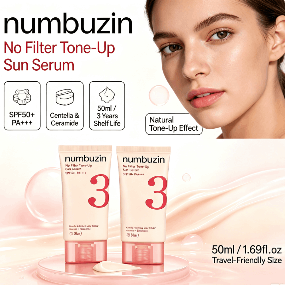 นัมบูซิน 3 ซัน เซรั่ม SPF50+ ส - Echinacea บทวิจารณ์และราคา