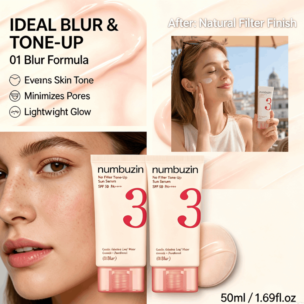 นัมบูซิน 3 ซัน เซรั่ม SPF50+ ส - Echinacea บทวิจารณ์และราคา