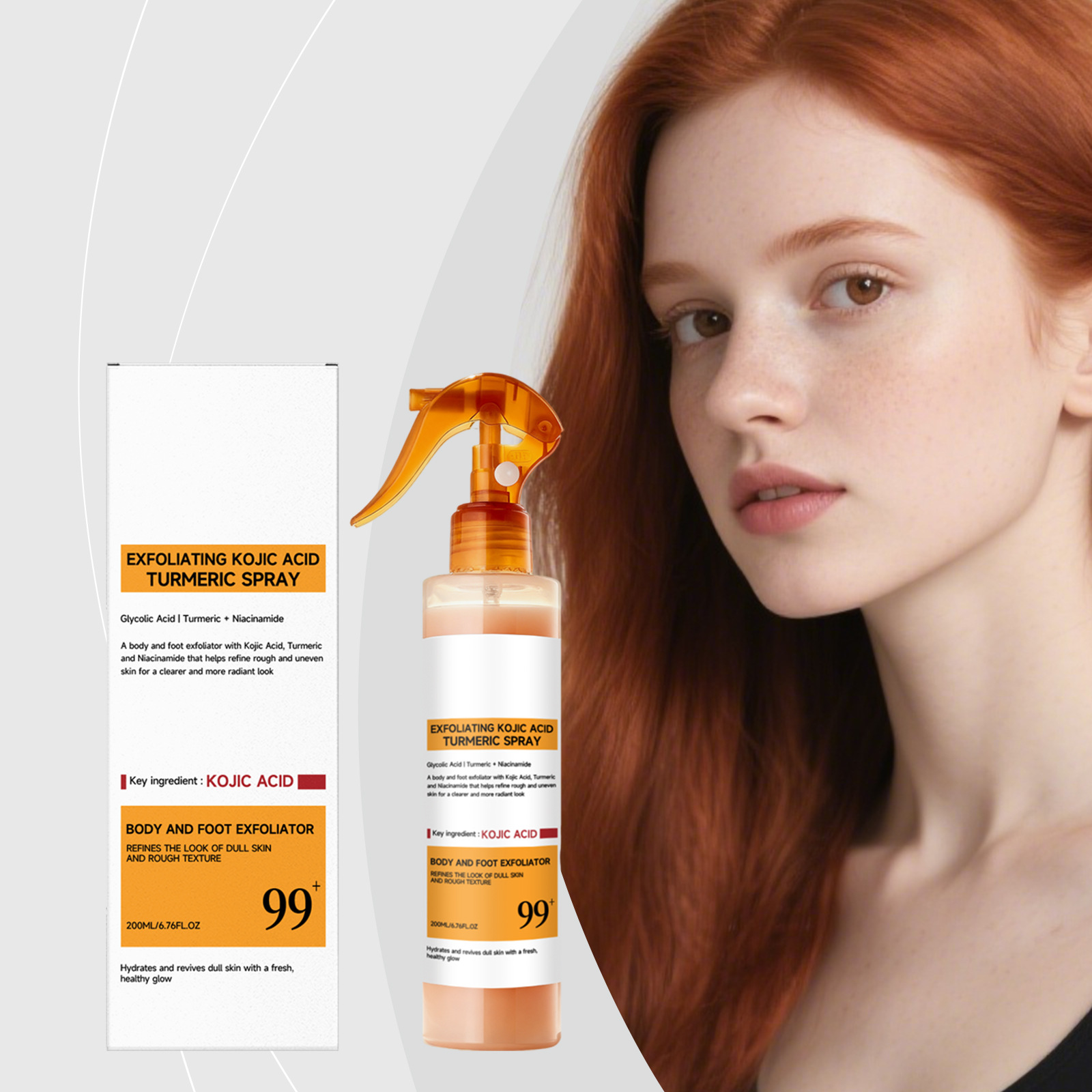 สเปรย์ดูแลผิวด้วยกรดโคจิกและขม - Turmeric บทวิจารณ์และราคา