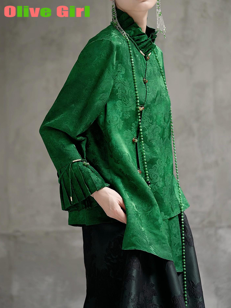 เสื้อเชิ้ตสีเขียวปี 2025 ผ้าแจ - Echinacea บทวิจารณ์และราคา