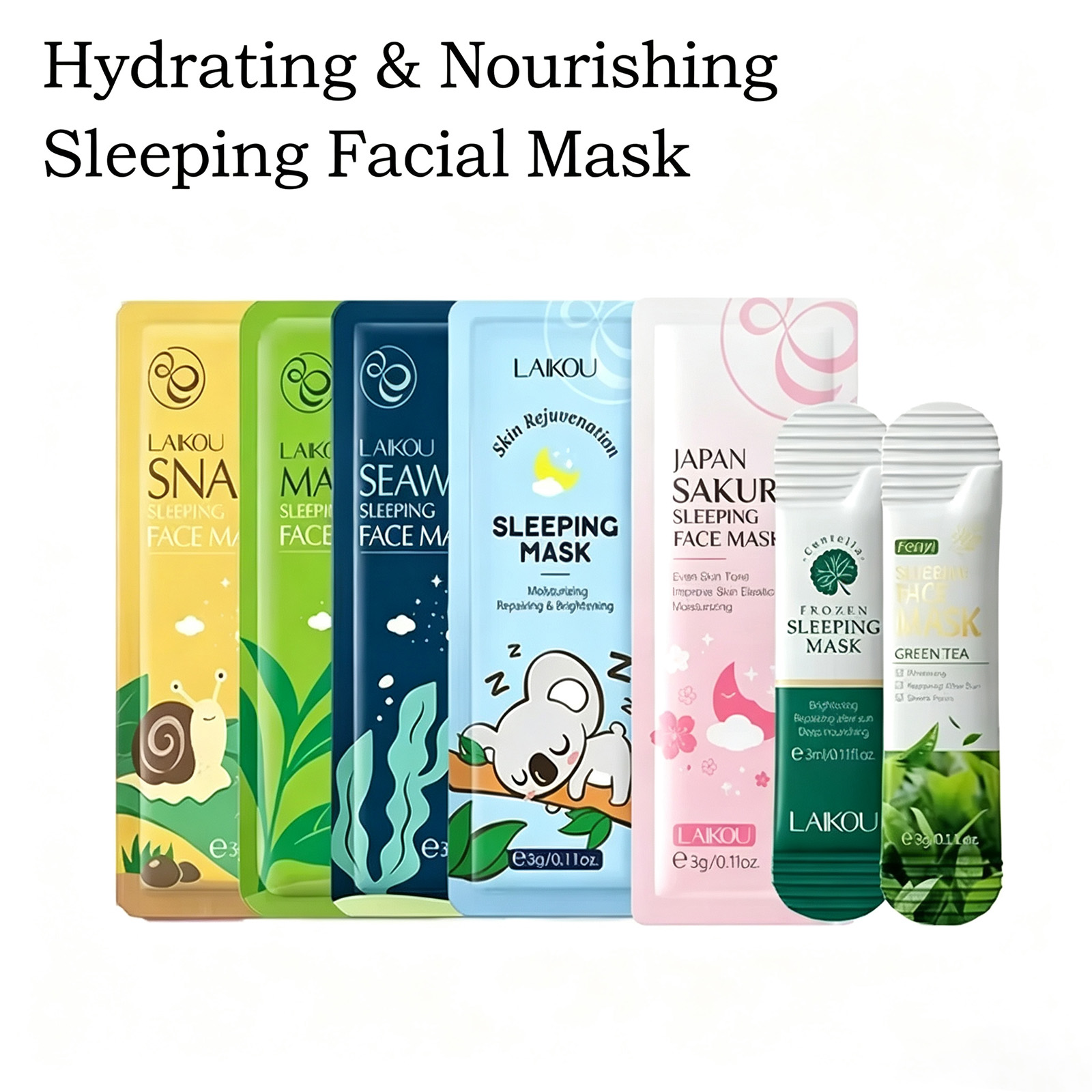 LAIKOU ชุดมาส์กหน้าสำหรับนอนหล - Chamomile Tea บทวิจารณ์และราคา