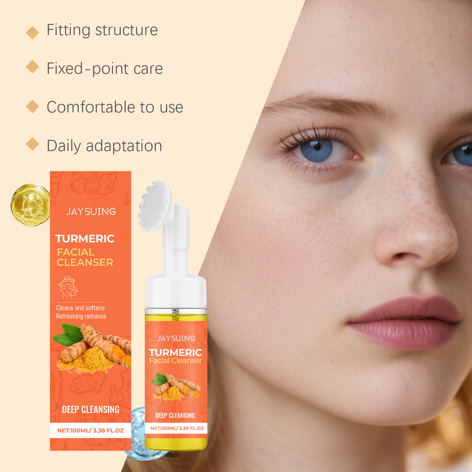 มูสทำความสะอาดผิวหน้าขมิ้น ทำค - Turmeric บทวิจารณ์และราคา