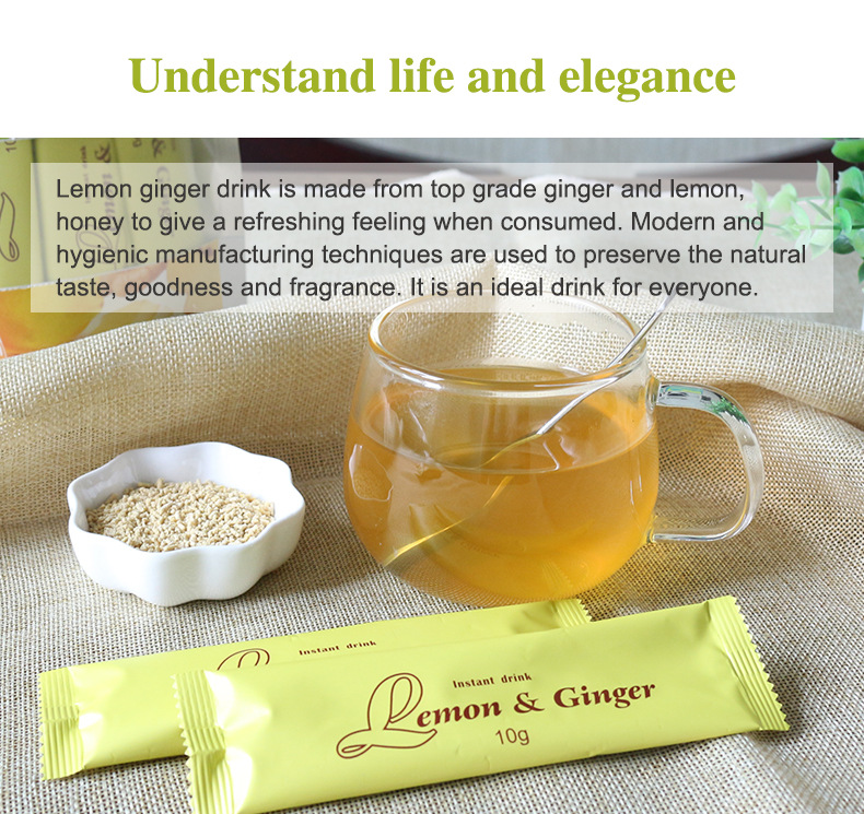 ธรรมชาติมะนาวขิงชาบรรเทาอาการป - Ginger Tea บทวิจารณ์และราคา